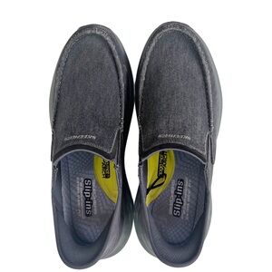 Skechers Mens Gray Fleck Slip-Ins Loafer 13 EWW
